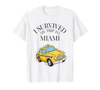 J'Ai survécu à Mon Voyage à Miami en Taxi T-Shirt Graphique avec Valeur