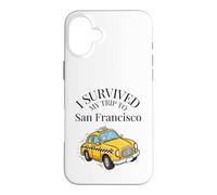 J'Ai survécu à Mon Voyage à San Francisco dans Un Taxi Coque pour iPhone 16 Plus