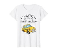 J'Ai survécu à Mon Voyage à San Francisco dans Un Taxi T-Shirt Graphique avec Valeur