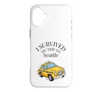 J'Ai survécu à Mon Voyage à Seattle dans Un Taxi de Seattle City Coque pour iPhone 16 Plus