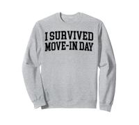 J'Ai survécu à Move in Day College Uni Chaos Dark Graphic Sweatshirt