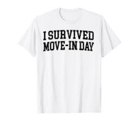 J'Ai survécu à Move in Day College Uni Chaos Dark Graphic T-Shirt
