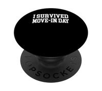 J'Ai survécu à Move in Day College University Chaos Graphic PopSockets PopGrip Adhésif