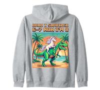 J'Ai survécu à Six Sept Maintenant J'Ai 8 Ans, 8e Anniversaire 67 Meme Unicorn Sweat à Capuche