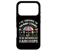 J'Ai survécu à trop de tempêtes pour être dérangé par Les Gouttes de Pluie Coque pour iPhone 17 Pro