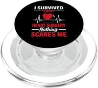 J'Ai survécu à Une Chirurgie à cœur Ouvert Chirurgie à cœur Ouvert pour Hommes et Femmes PopSockets PopGrip pour MagSafe