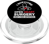 J'Ai survécu à Une Chirurgie à cœur Ouvert Quel est Votre Super Pouvoir PopSockets PopGrip pour MagSafe
