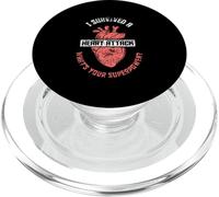 J'Ai survécu à Une Crise Cardiaque. Quel est Votre Super Pouvoir Cardiaque PopSockets PopGrip pour MagSafe