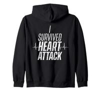 J'Ai survécu à Une Crise Cardiaque Survivor Infarctus Heart Surgery Sweat à Capuche