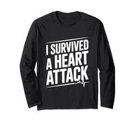 J'Ai survécu à Une Crise Cardiaque Warrior Heartbeat Manche Longue
