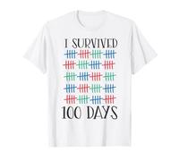 J'Ai survécu à Une fête Scolaire Amusante de 100 Jours T-Shirt