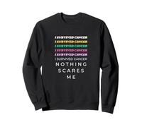 J'Ai survécu au Cancer, Rien ne m'effraie, Combat Graphique rétro Sweatshirt