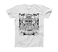J'Ai Survécu Au Contrôle Mental Secret du Gouvernement Sportswear Respirant T-Shirts Col Rond T-Shirt De Sport pour Sport Plage Yoga XXL