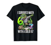 J'Ai survécu aux mathématiques avec Un élève de 67 Ans de TeX Nerd T-Shirt