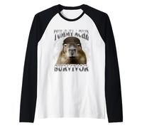J'Ai survécu aux maux de Ventre d'aujourd'Hui Capybara Manche Raglan