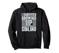 J'Ai survécu en grandissant avec Mes frères et sœurs Funny Brother Twins Sweat à Capuche