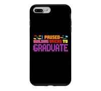 J'Ai Suspendu Building Bricks pour Obtenir Un diplôme Amusant Coque pour iPhone 7 Plus/8 Plus
