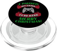 J'Ai Suspendu ma Partie pour être là Joyeux Noël Funny Gamer PopSockets PopGrip pour MagSafe