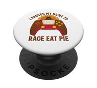 J'Ai Suspendu ma Partie pour Rage Eat Pie Gamer Thanksgiving PopSockets PopGrip Adhésif