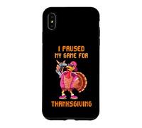 J'Ai Suspendu ma Partie pour Thanksgiving | Happy Gamer Turkey Coque pour iPhone XS Max