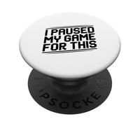 J'Ai Suspendu Mon Jeu pour ce Joueur Amusant PopSockets PopGrip Adhésif