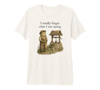 J'Ai Totalement oublié ce Que Je disais Cottagecore Frog T-Shirt Haut de Gamme