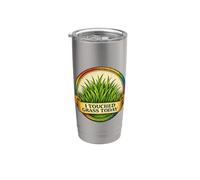 J'ai touché Grass Today, mème amusant pour les joueurs, Rainbow Gobelet isotherme en acier inoxydable double paroi