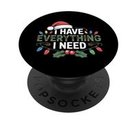 J'ai tout ce dont j'ai besoin Sweet Couple Christmas PopSockets PopGrip Adhésif
