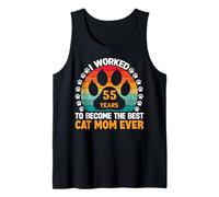J'Ai travaillé 55 Ans pour être la Meilleure Maman pour Chats ! Maman Chat de 55 Ans Débardeur