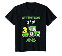 J'Ai Trois Ans Tracteur Cadeau D'Anniversaire Enfants T-Shirt