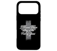 J'Ai trouvé la Paix en m'asseyant aux Pieds de Jésus Christian Coque pour iPhone 17 Pro Max