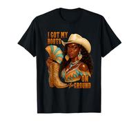 J'Ai trouvé Mes Bottes sur Le Sol, Western Cowgirl Melanin Swag T-Shirt