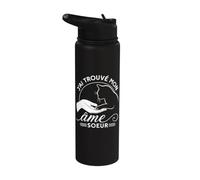 J'ai Trouvé Mon Âme Sœur - Amour Félin Chat Stainless Steel Insulated Water Bottle