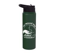 J'ai Trouvé Mon Âme Sœur - Amour Félin Chat Stainless Steel Insulated Water Bottle