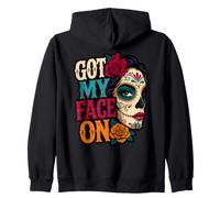 J'Ai trouvé Mon Visage sur Calavera Sugar Skull Vibes Sweat à Capuche
