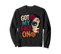 J'Ai trouvé Mon Visage sur Calavera Sugar Skull Vibes Sweatshirt