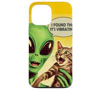 J'Ai trouvé Que c'était Un Chat Extraterrestre Vibrant Coque pour iPhone 13 Pro Max