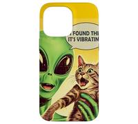 J'Ai trouvé Que c'était Un Chat Extraterrestre Vibrant Coque pour iPhone 14 Pro Max