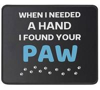 J'Ai Trouvé Une Patte De Chien Drôle Mouse Pad Portable Mousepad Lavable Tapis De Souris pour Voyage Ordinateur Maison 25X30Cm