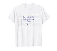 J'ai Un Ami Imaginaire Mathématicien Humour Prof de Maths T-Shirt