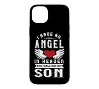 J'Ai Un Ange au Paradis et Je l'appelle « Souvenir de Mon Fils » Coque pour iPhone 14 Plus