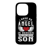 J'Ai Un Ange au Paradis et Je l'appelle « Souvenir de Mon Fils » Coque pour iPhone 14 Pro