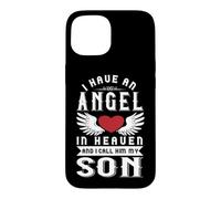 J'Ai Un Ange au Paradis et Je l'appelle « Souvenir de Mon Fils » Coque pour iPhone 15