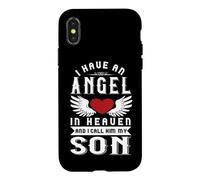 J'Ai Un Ange au Paradis et Je l'appelle « Souvenir de Mon Fils » Coque pour iPhone X/XS