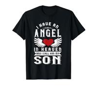 J'Ai Un Ange au Paradis et Je l'appelle « Souvenir de Mon Fils » T-Shirt Graphique avec Valeur