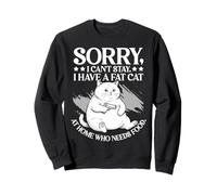 J'Ai Un Gros Chat à la Maison Qui a Besoin de Nourriture pour Un Amateur de mèmes Amusants Sweatshirt
