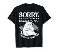 J'Ai Un Gros Chat à la Maison Qui a Besoin de Nourriture pour Un Amateur de mèmes Amusants T-Shirt