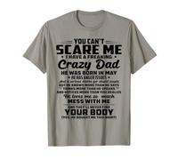 J'Ai Un père complètement Fou, il est né en mai T-Shirt