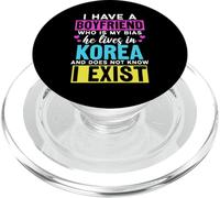 J'Ai Un Petit ami Qui est Mon Parti Pris Kpop Lover Kdrama Korean PopSockets PopGrip pour MagSafe
