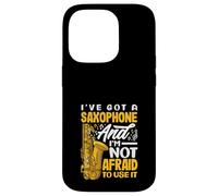 J'Ai Un Saxophone, Je n'ai Pas Peur de l'utiliser. Saxophone Amusant Coque pour iPhone 14 Pro